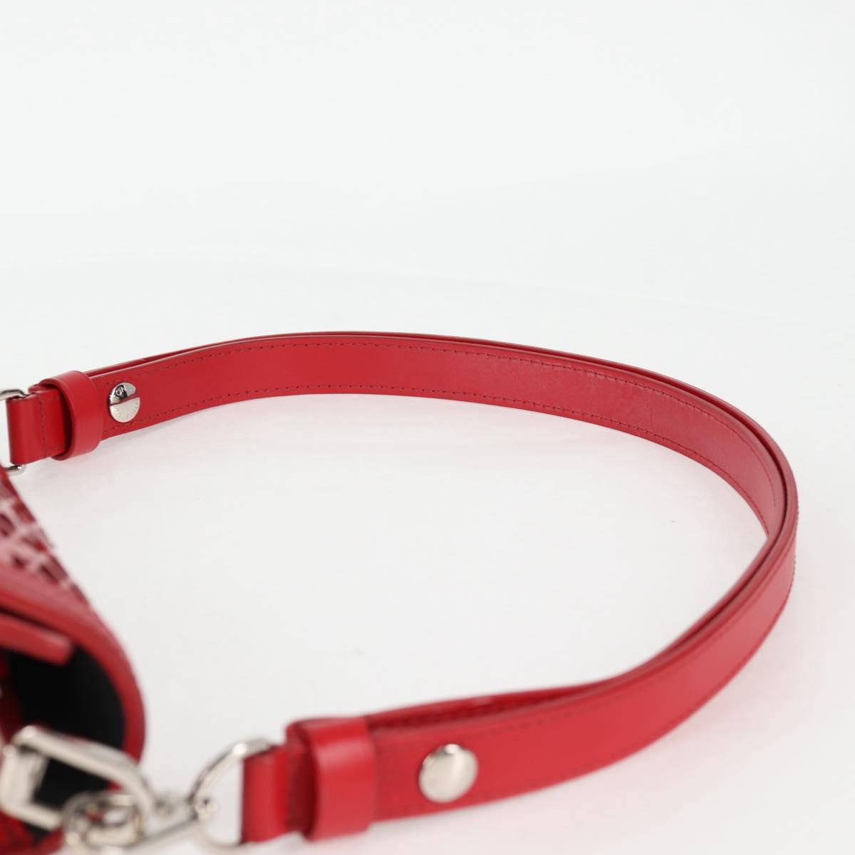 LOUIS VUITTON Monogram Lace Dauphine Mini Shoulder Bag Red M20359 Auth 127494M