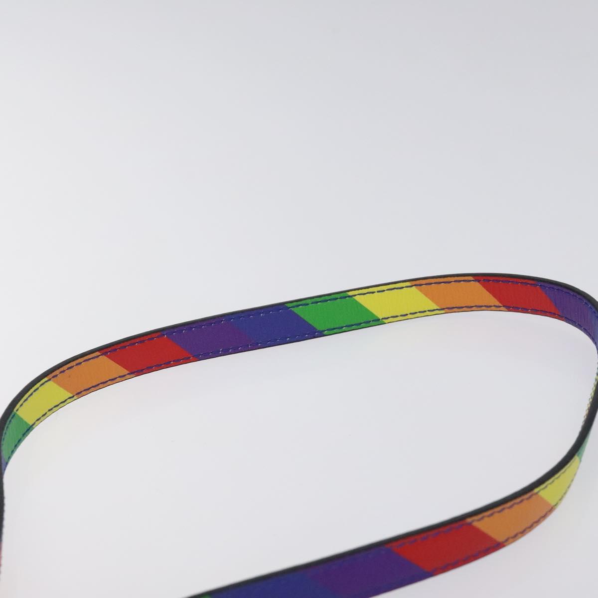 BALENCIAGA Shoulder Bag Leather Rainbow Auth 127502