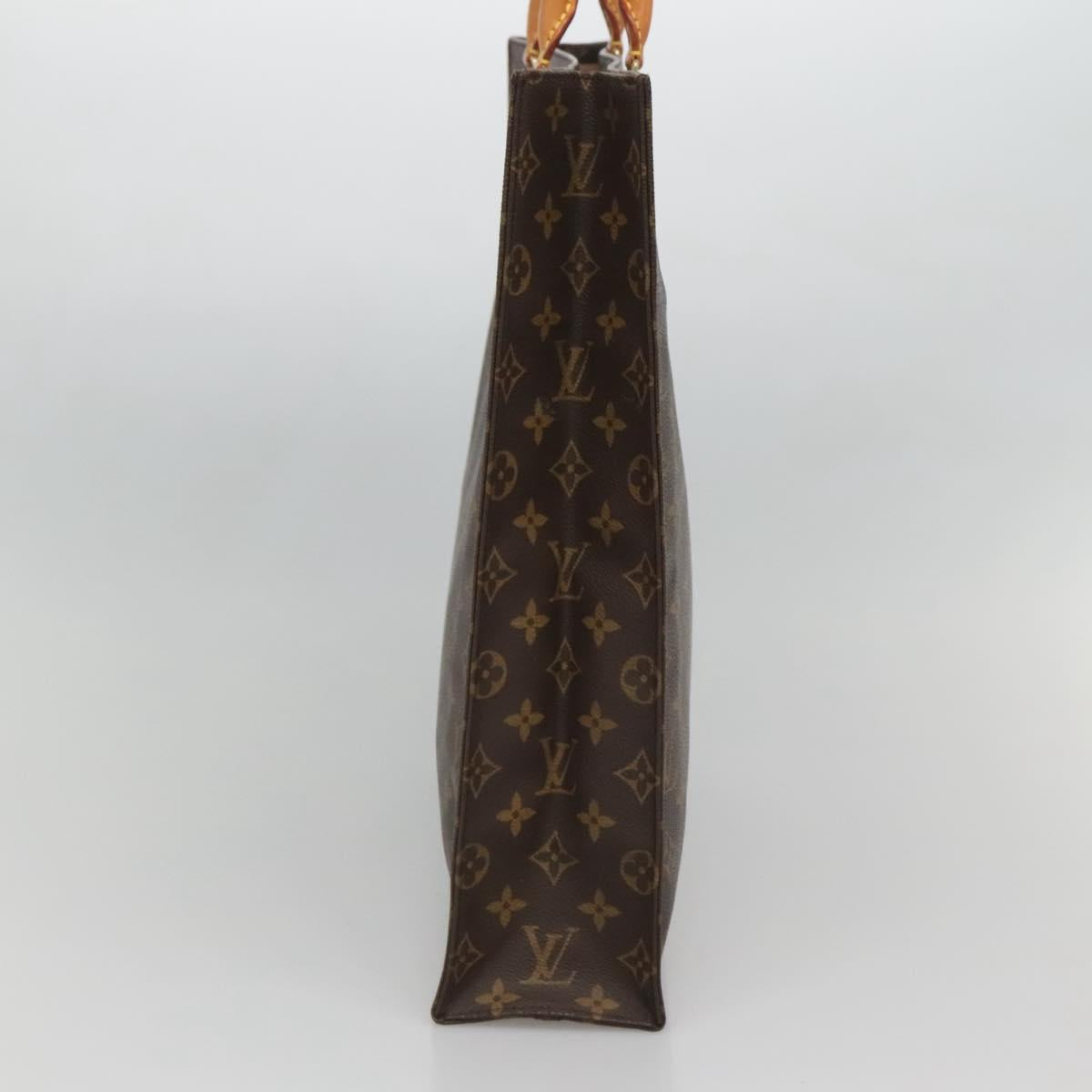 LOUIS VUITTON Monogram Sac Plat Hand Bag M51140 LV Auth 127515