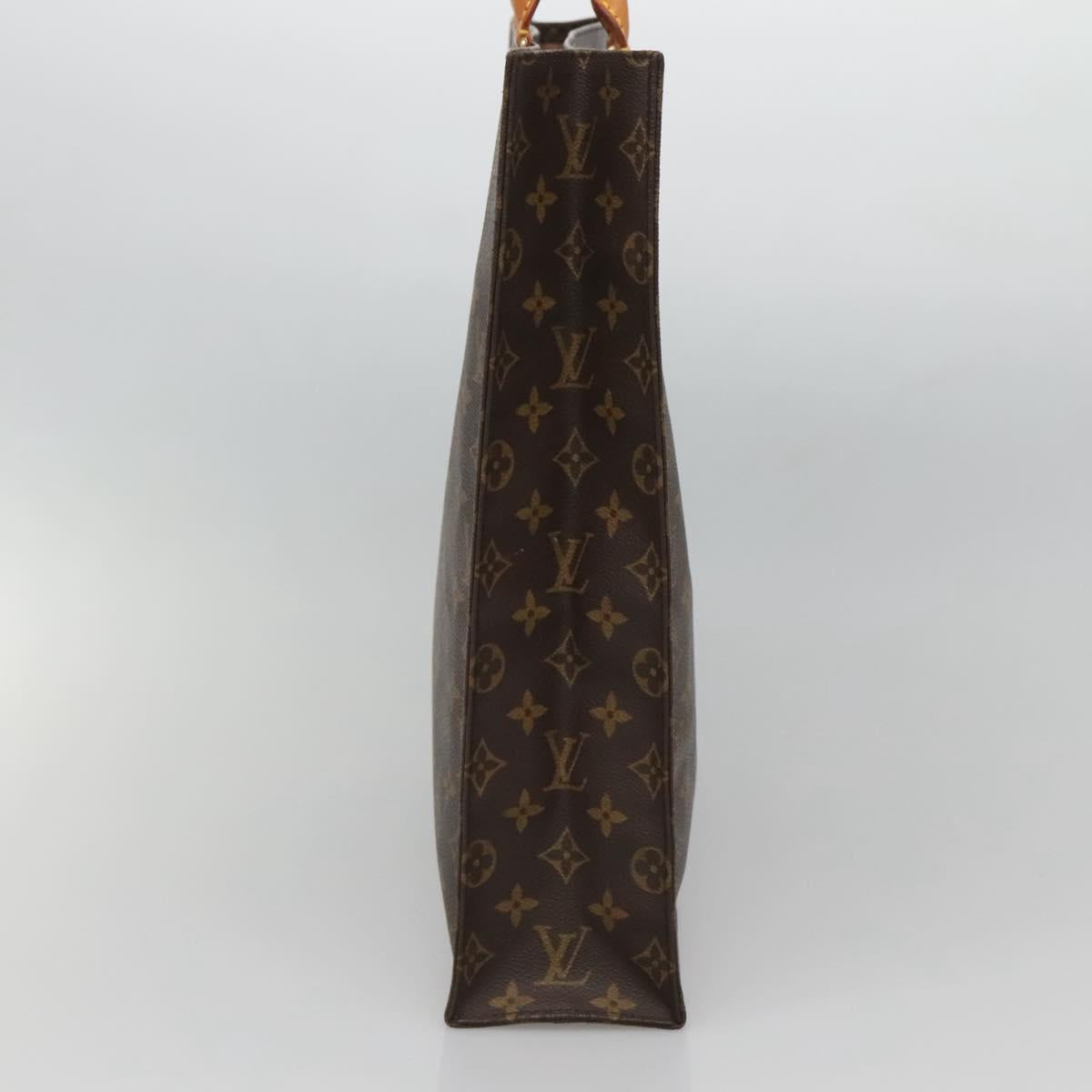 LOUIS VUITTON Monogram Sac Plat Hand Bag M51140 LV Auth 127515