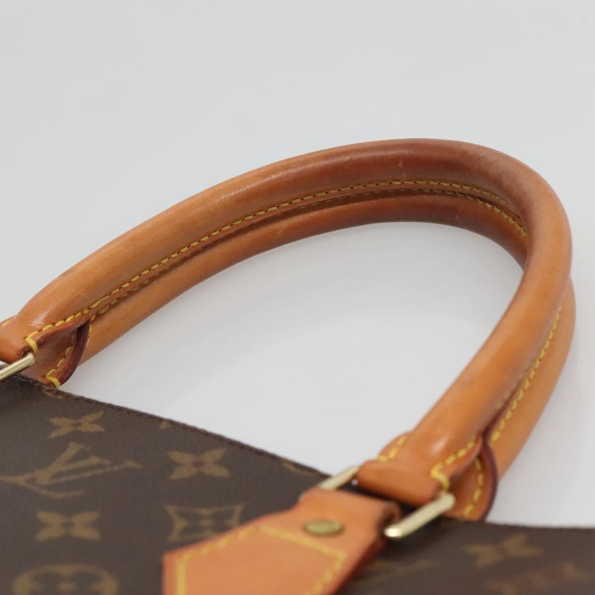 LOUIS VUITTON Monogram Sac Plat Hand Bag M51140 LV Auth 127515