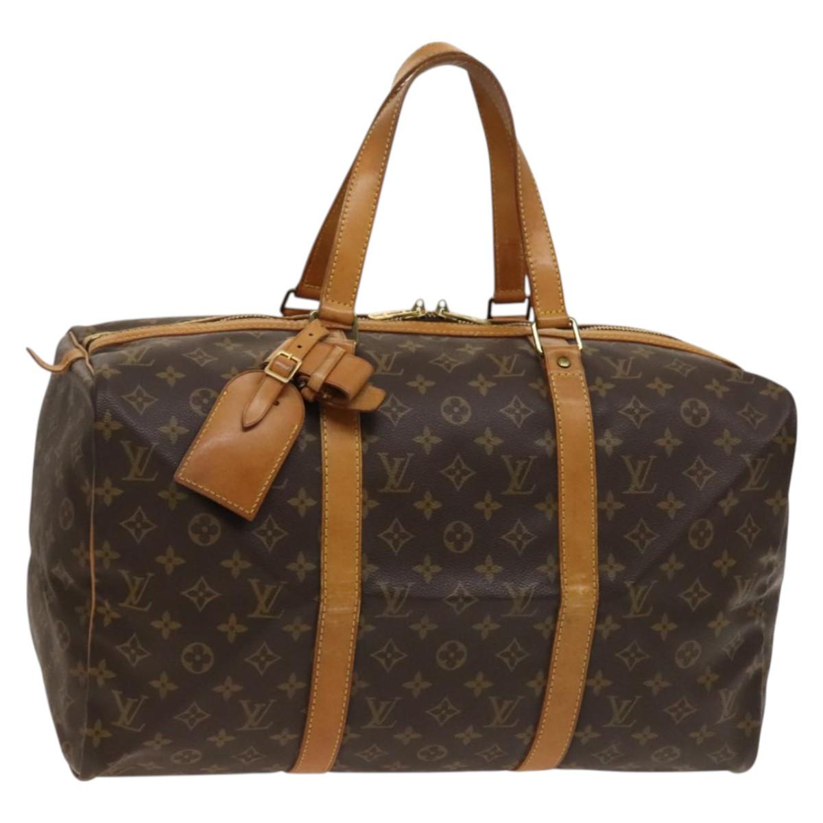 LOUIS VUITTON Monogram Sac Souple 45 Boston Bag M41624 LV Auth 127523