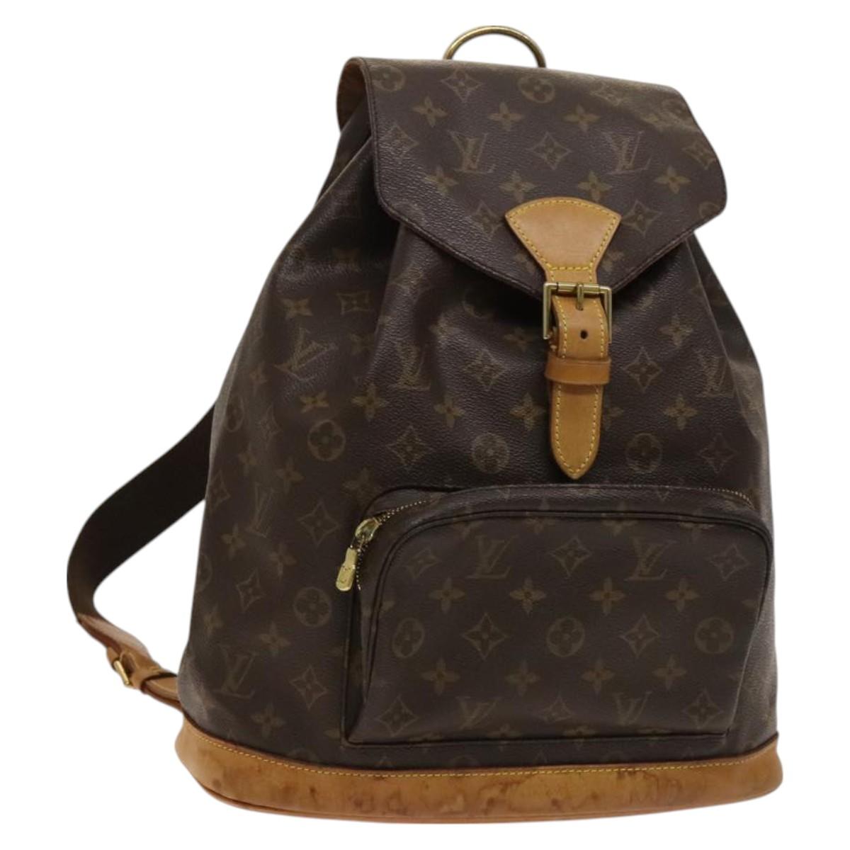 LOUIS VUITTON Monogram Montsouris GM Backpack M51135 LV Auth 127524