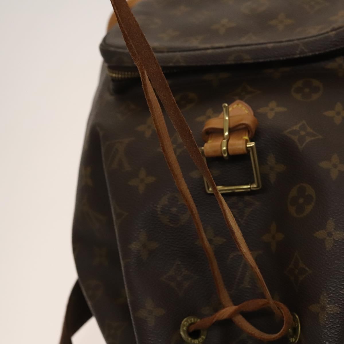 LOUIS VUITTON Monogram Montsouris GM Backpack M51135 LV Auth 127524