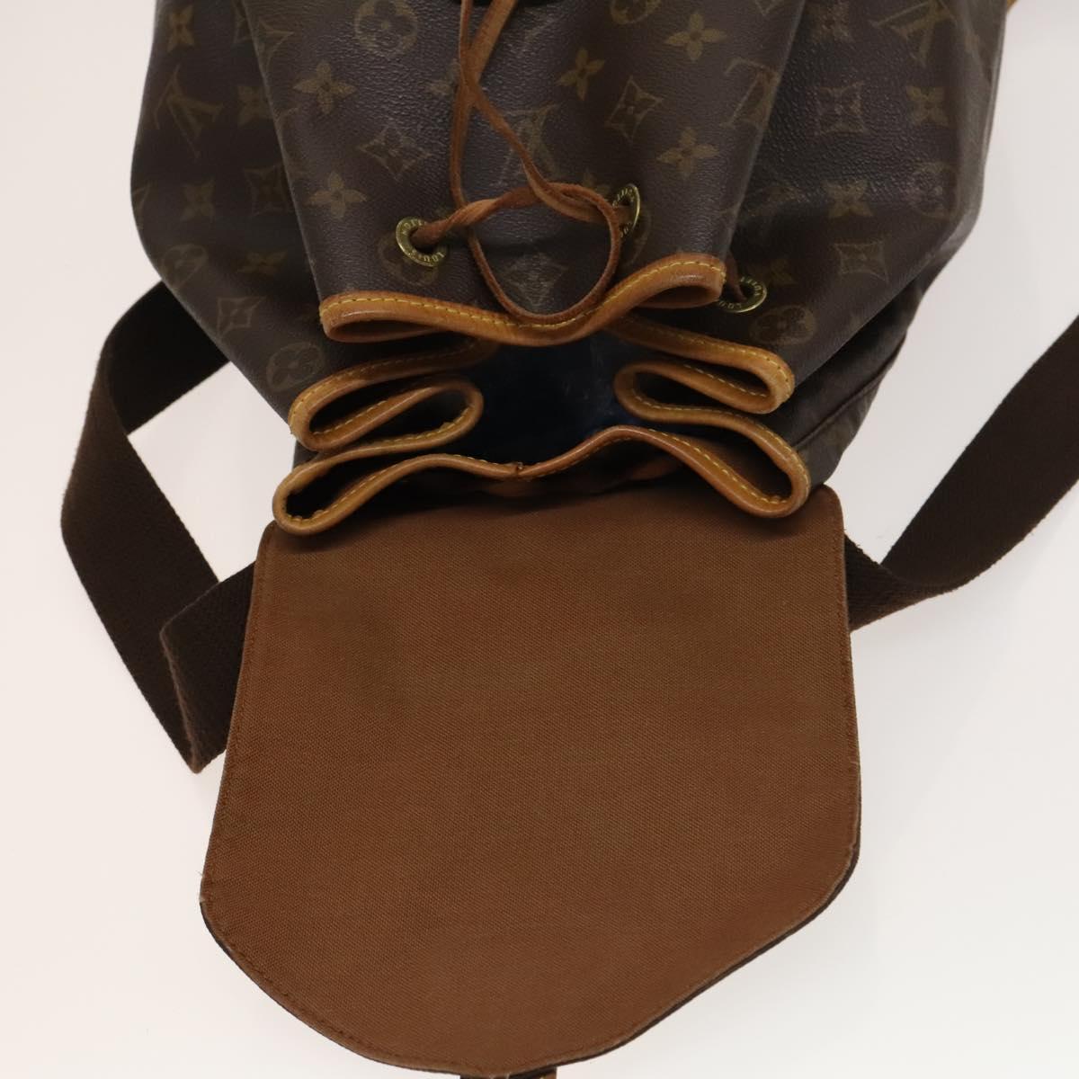 LOUIS VUITTON Monogram Montsouris GM Backpack M51135 LV Auth 127524