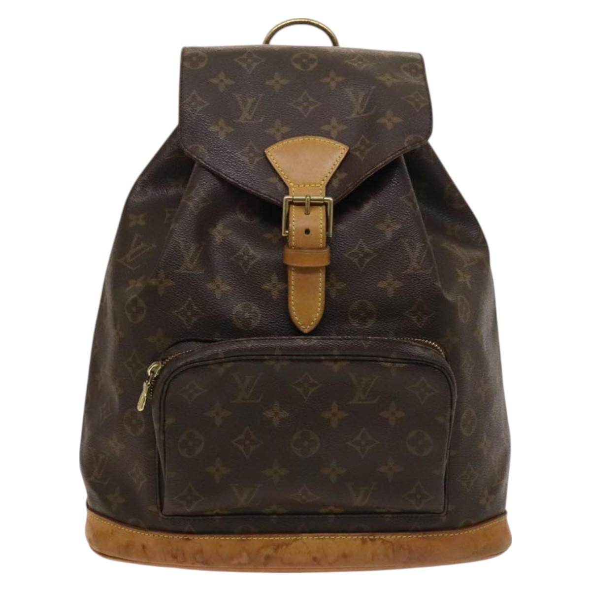 LOUIS VUITTON Monogram Montsouris GM Backpack M51135 LV Auth 127524
