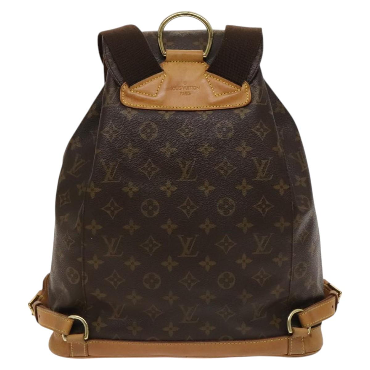 LOUIS VUITTON Monogram Montsouris GM Backpack M51135 LV Auth 127524