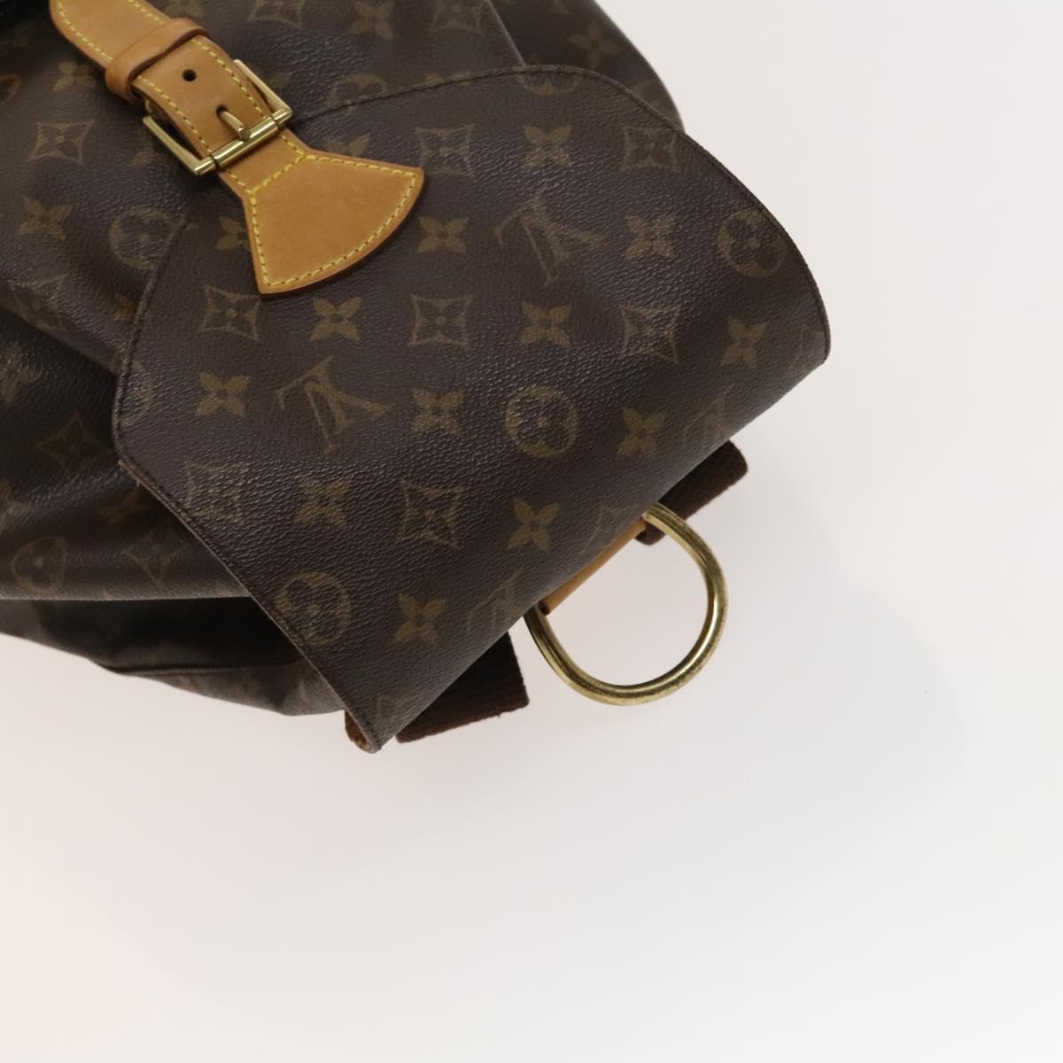LOUIS VUITTON Monogram Montsouris GM Backpack M51135 LV Auth 127524