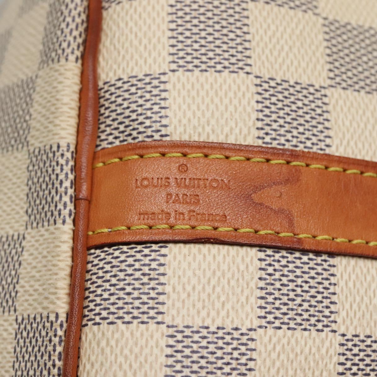 LOUIS VUITTON Damier Azur Speedy Bandouliere 30 Bag 2way N41052 LV Auth 127557