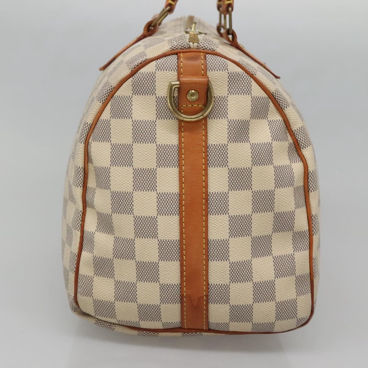 LOUIS VUITTON Damier Azur Speedy Bandouliere 30 Bag 2way N41052 LV Auth 127557