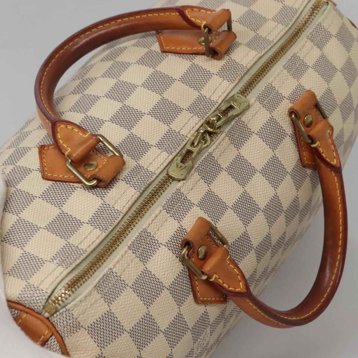 LOUIS VUITTON Damier Azur Speedy Bandouliere 30 Bag 2way N41052 LV Auth 127557