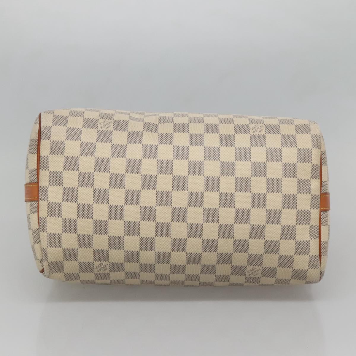 LOUIS VUITTON Damier Azur Speedy Bandouliere 30 Bag 2way N41052 LV Auth 127557