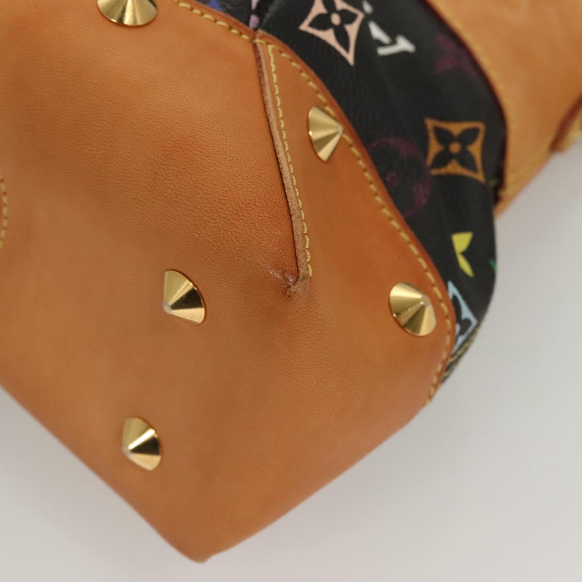 LOUIS VUITTON Monogram Multicolor Judy MM Bag 2Way Black M40256 LV Auth 127563V