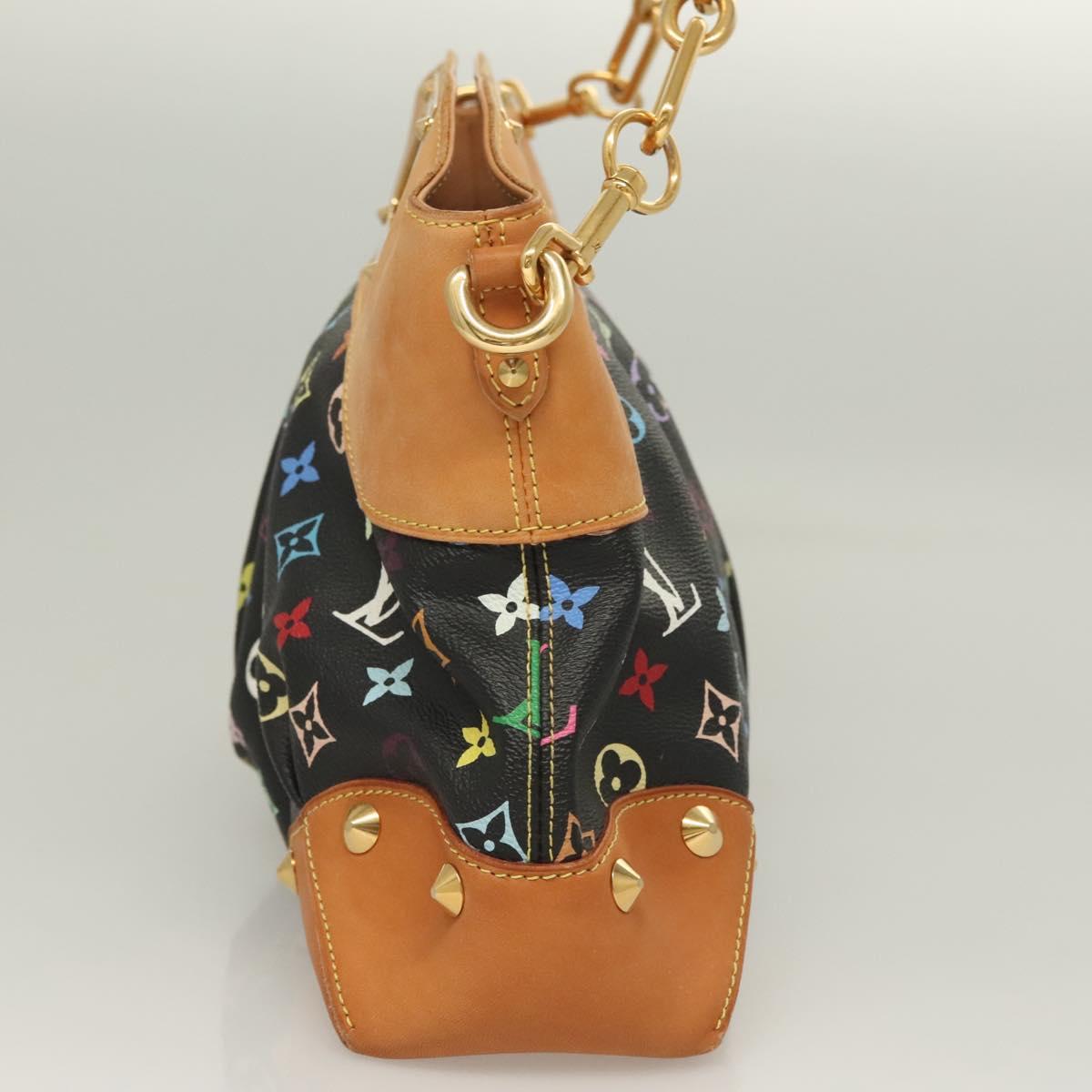 LOUIS VUITTON Monogram Multicolor Judy MM Bag 2Way Black M40256 LV Auth 127563V