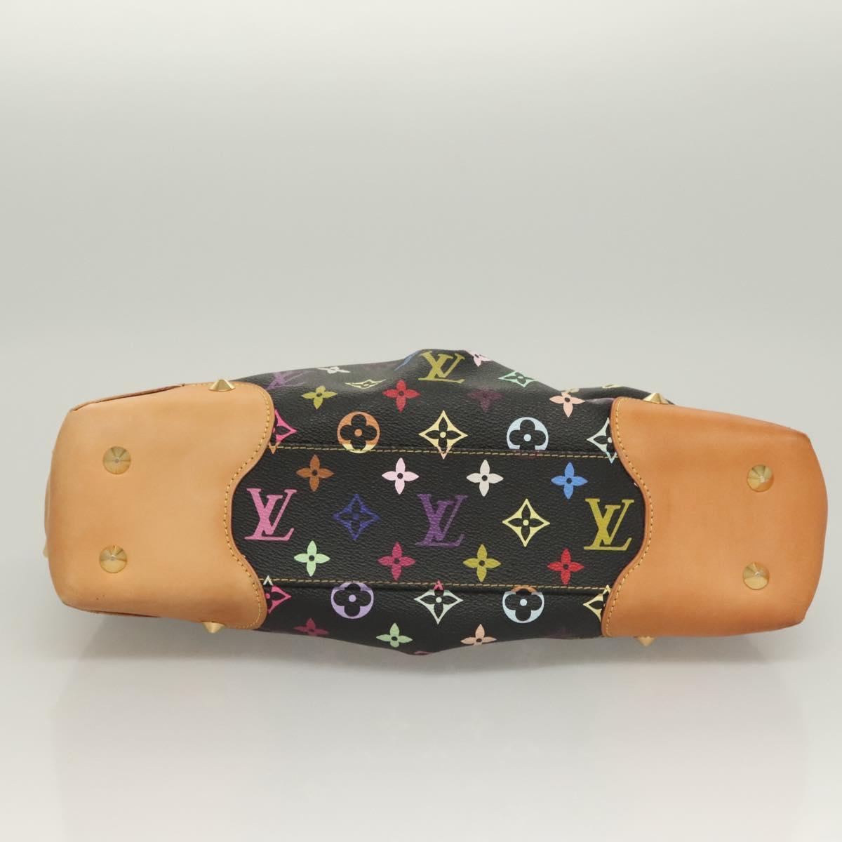 LOUIS VUITTON Monogram Multicolor Judy MM Bag 2Way Black M40256 LV Auth 127563V