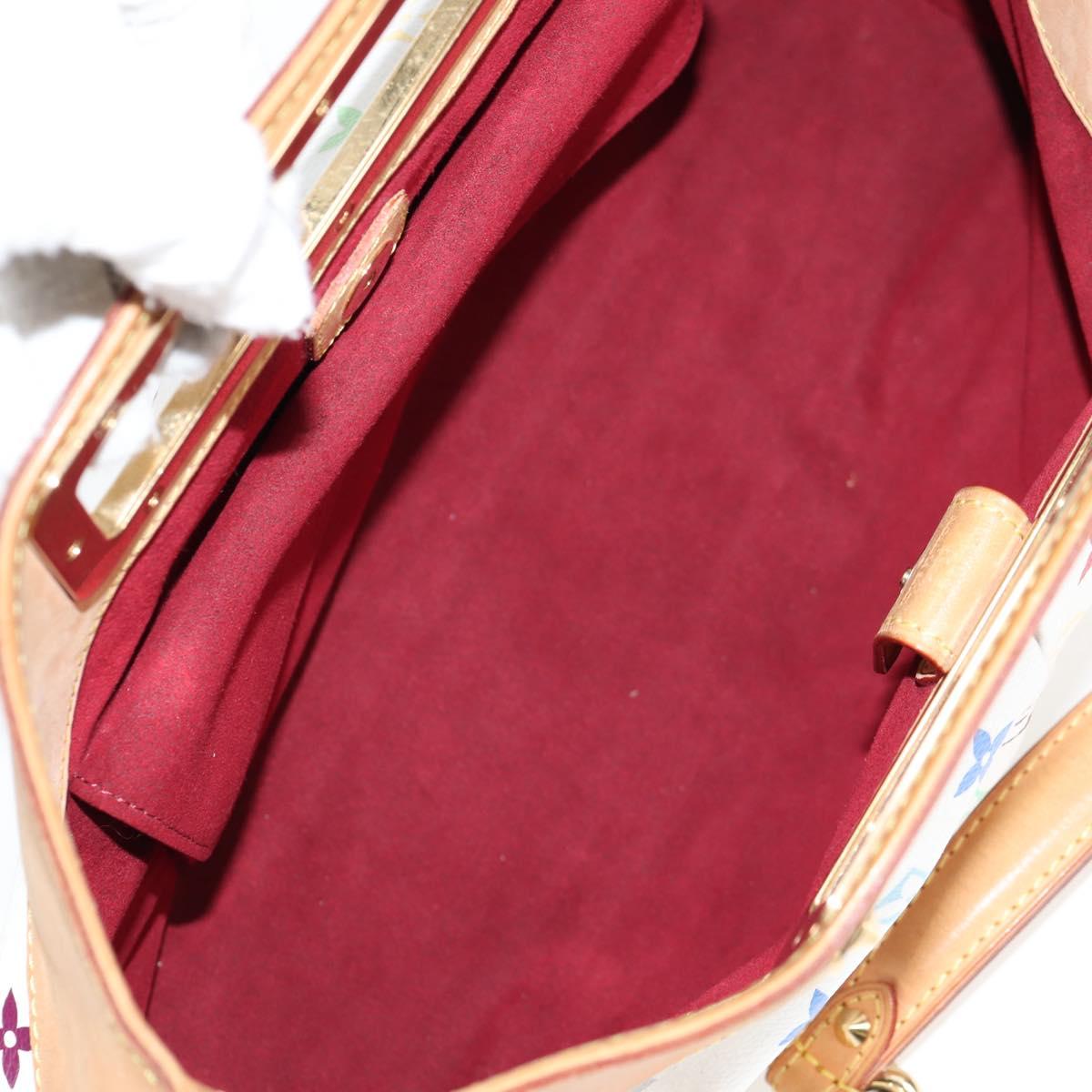 LOUIS VUITTON Monogram Multicolor Judy MM Bag 2Way White M40255 LV Auth 127584V