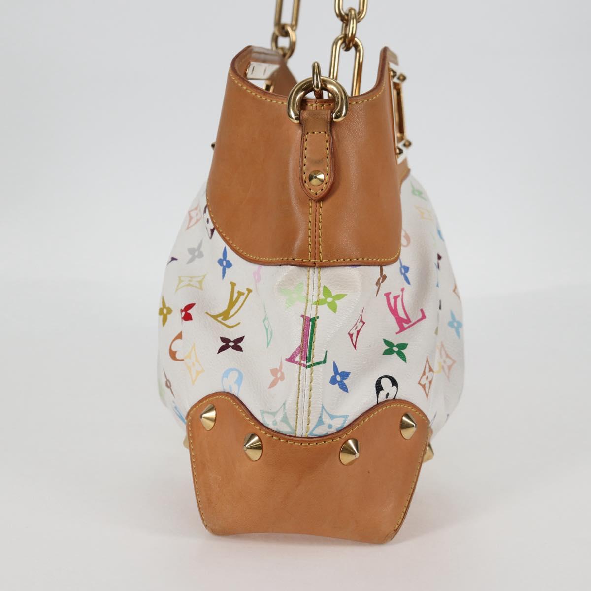 LOUIS VUITTON Monogram Multicolor Judy MM Bag 2Way White M40255 LV Auth 127584V