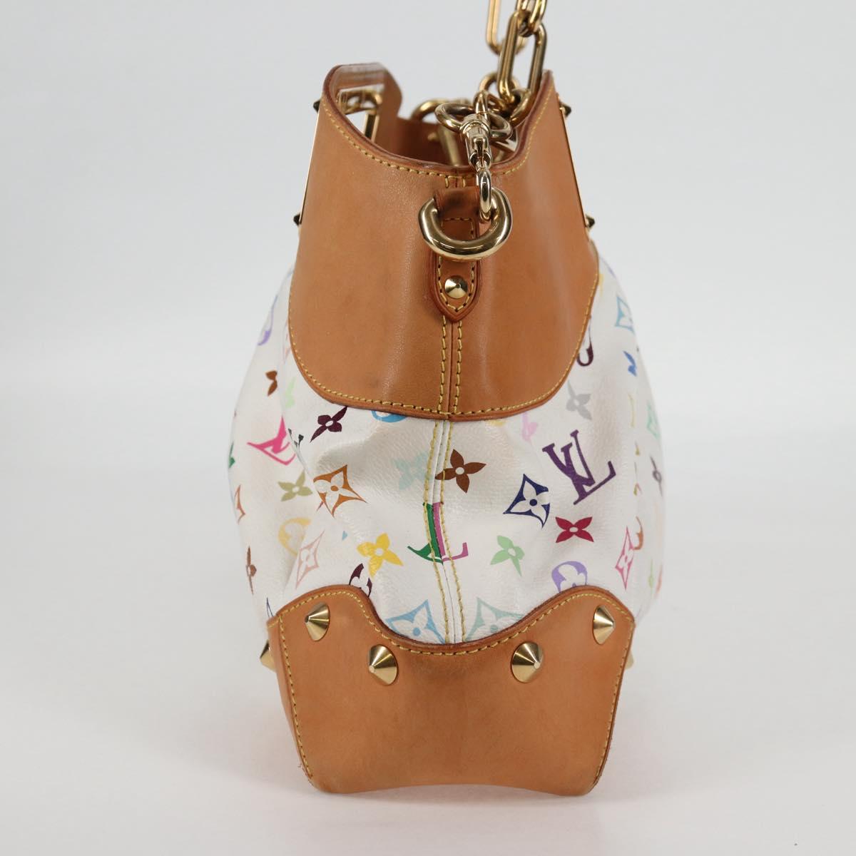 LOUIS VUITTON Monogram Multicolor Judy MM Bag 2Way White M40255 LV Auth 127584V