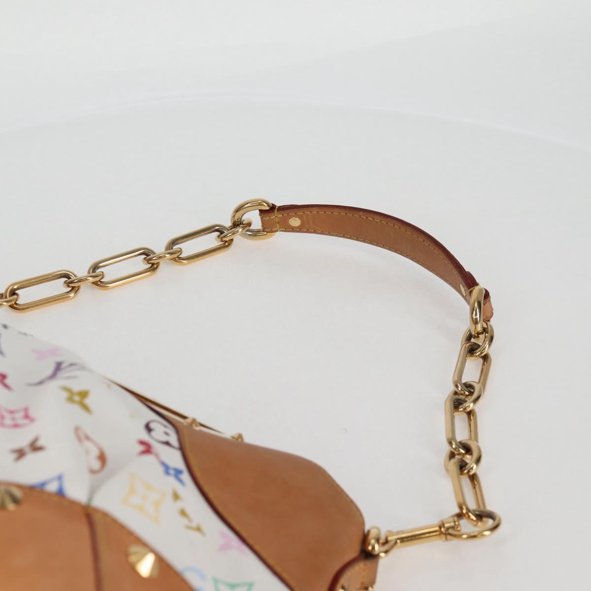 LOUIS VUITTON Monogram Multicolor Judy MM Bag 2Way White M40255 LV Auth 127584V