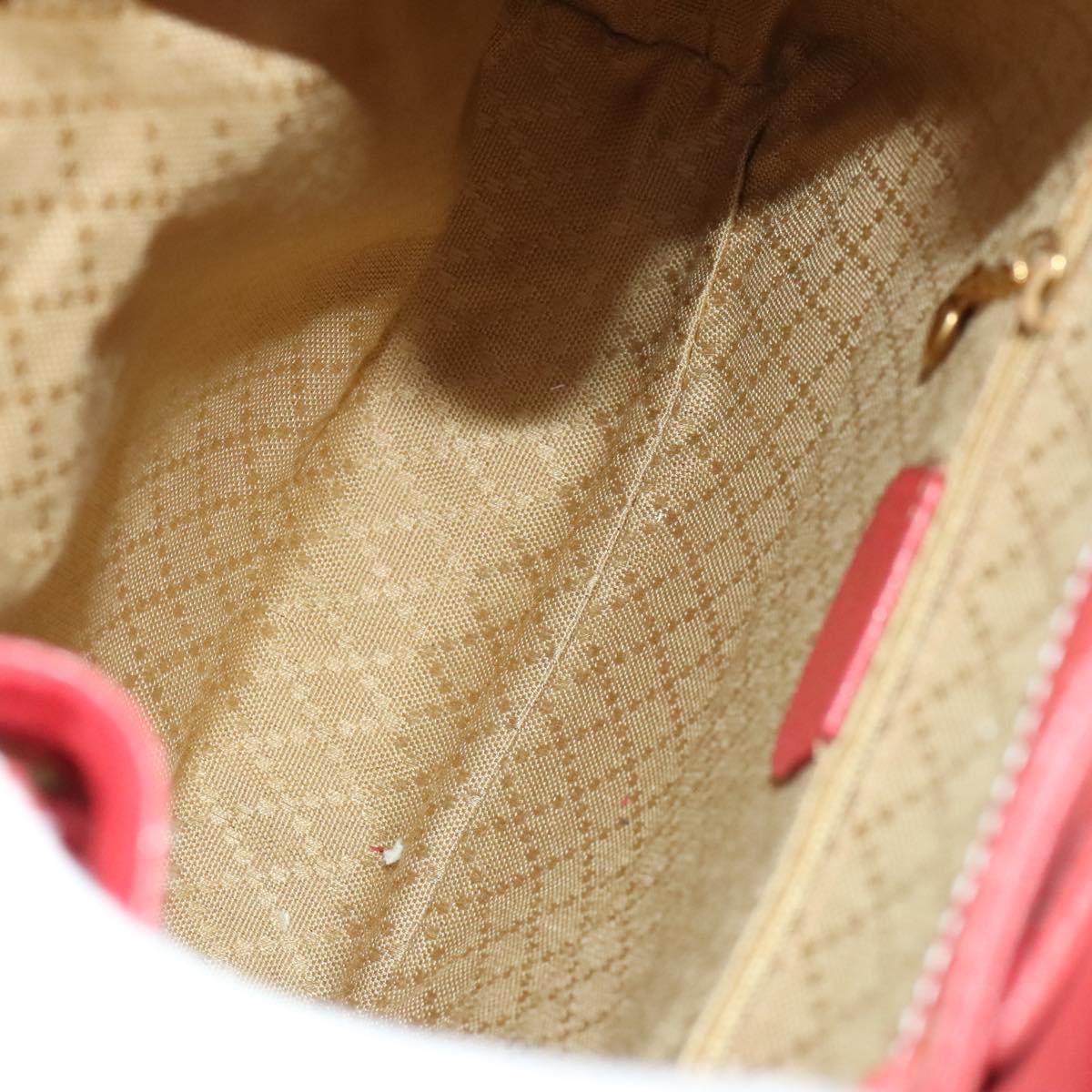 GUCCI Bamboo Backpack Suede Red Gold 003 1998 0030 Auth 127597