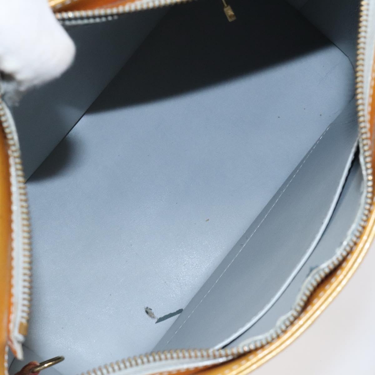 LOUIS VUITTON Monogram Vernis Houston Hand Bag Gris M91053 LV Auth 127603