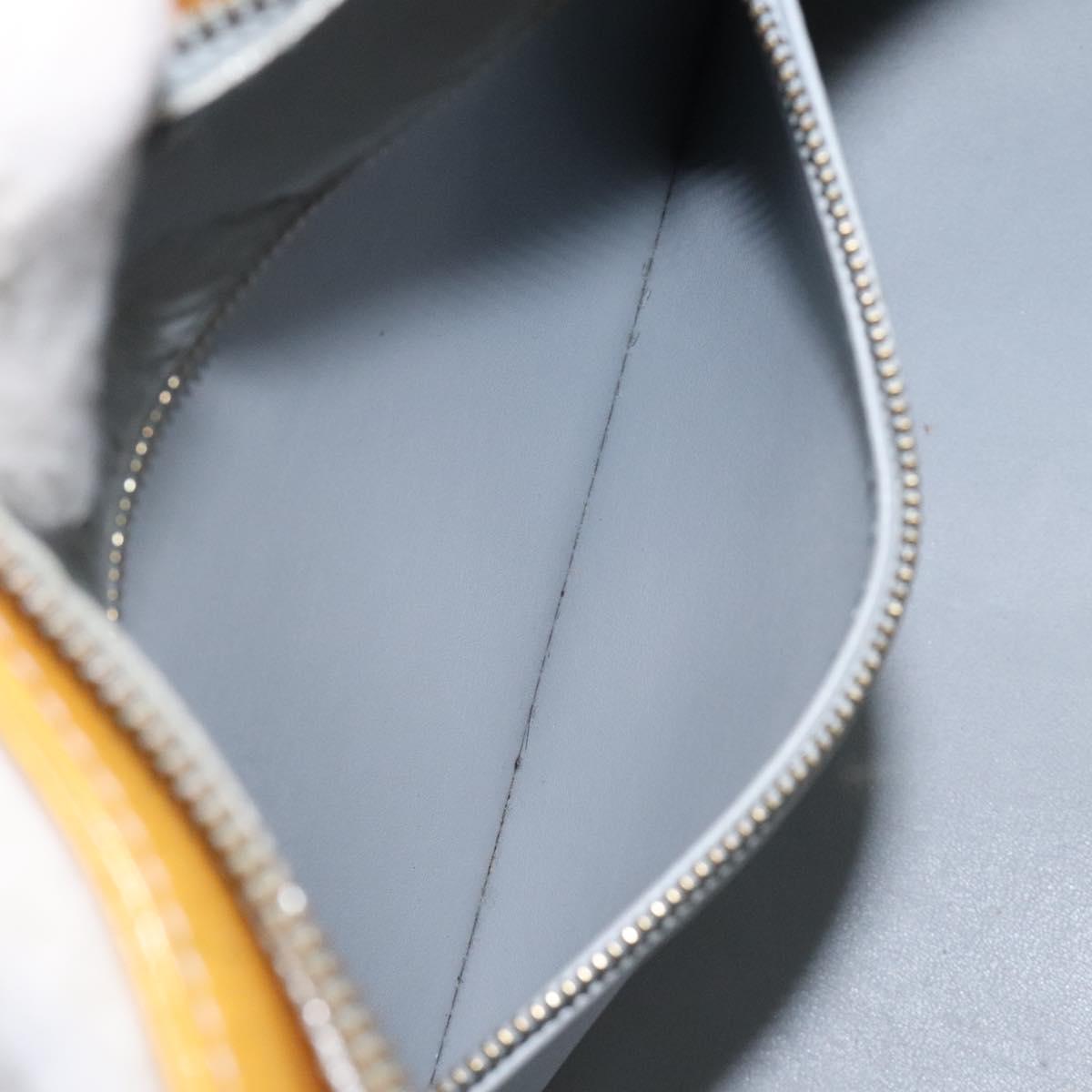 LOUIS VUITTON Monogram Vernis Houston Hand Bag Gris M91053 LV Auth 127603