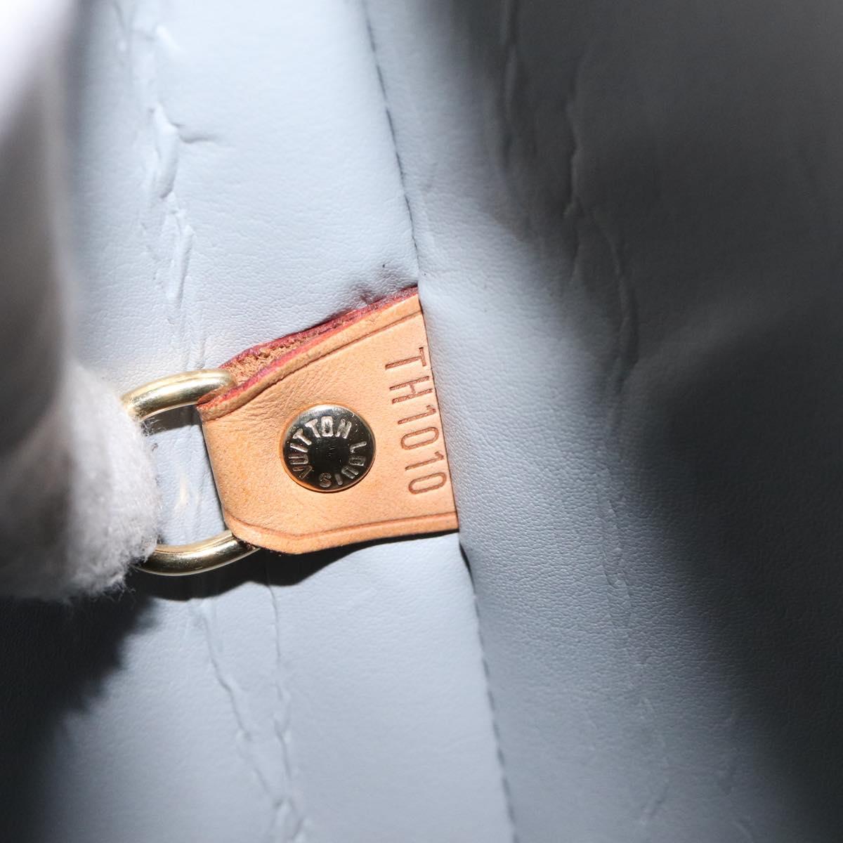 LOUIS VUITTON Monogram Vernis Houston Hand Bag Gris M91053 LV Auth 127603