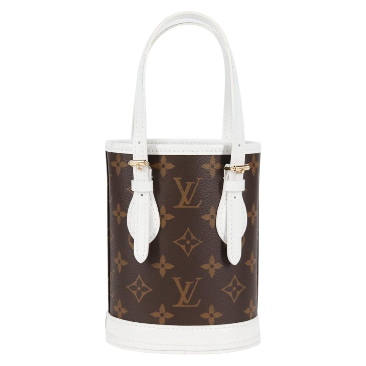 LOUIS VUITTON Monogram Nano Bucket Shoulder Bag M81489 LV Auth 127605M