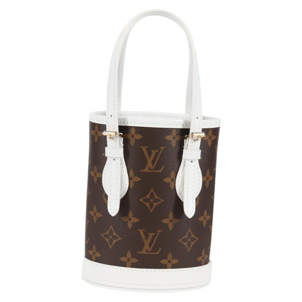 LOUIS VUITTON Monogram Nano Bucket Shoulder Bag M81489 LV Auth 127605SM