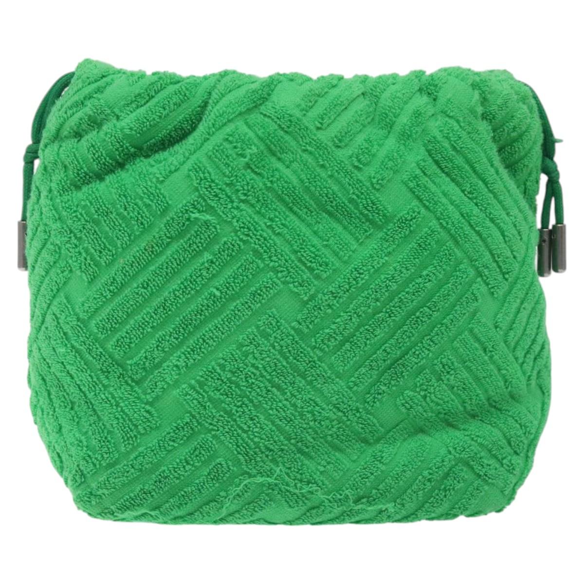 BOTTEGA VENETA Pouch pile Green Auth 127622