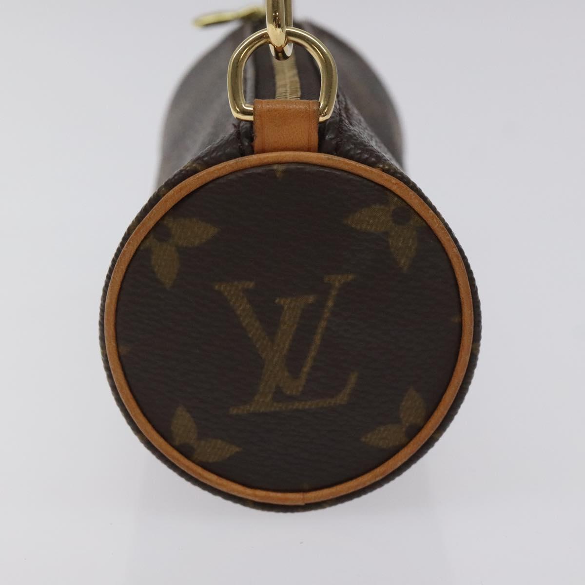 LOUIS VUITTON Monogram Papillon Pouch LV Auth 127629