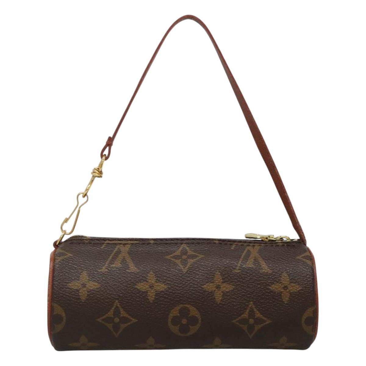LOUIS VUITTON Monogram Papillon Pouch LV Auth 127630