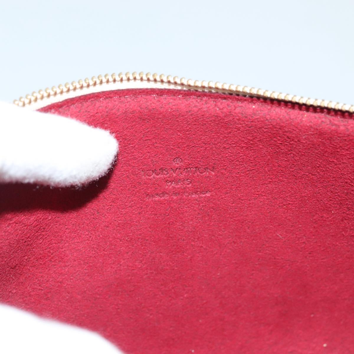 LOUIS VUITTON Multicolor Pochette Accessoires Pouch White M92649 LV Auth 127635V