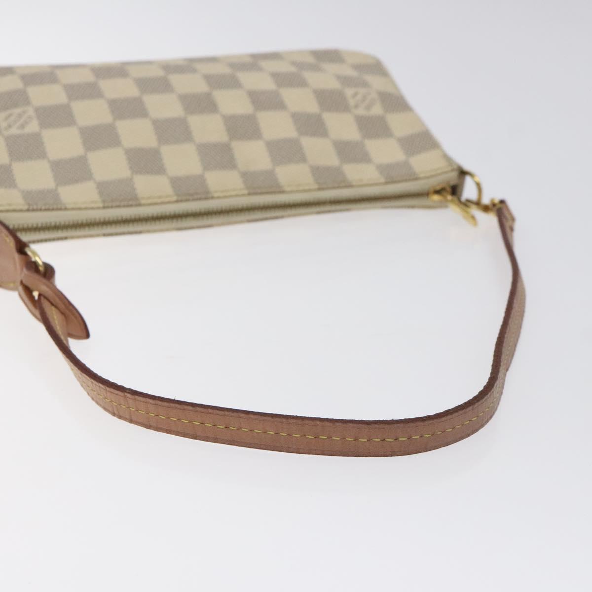 LOUIS VUITTON Damier Azur Pochette Accessoires Pouch N51986 LV Auth 127641