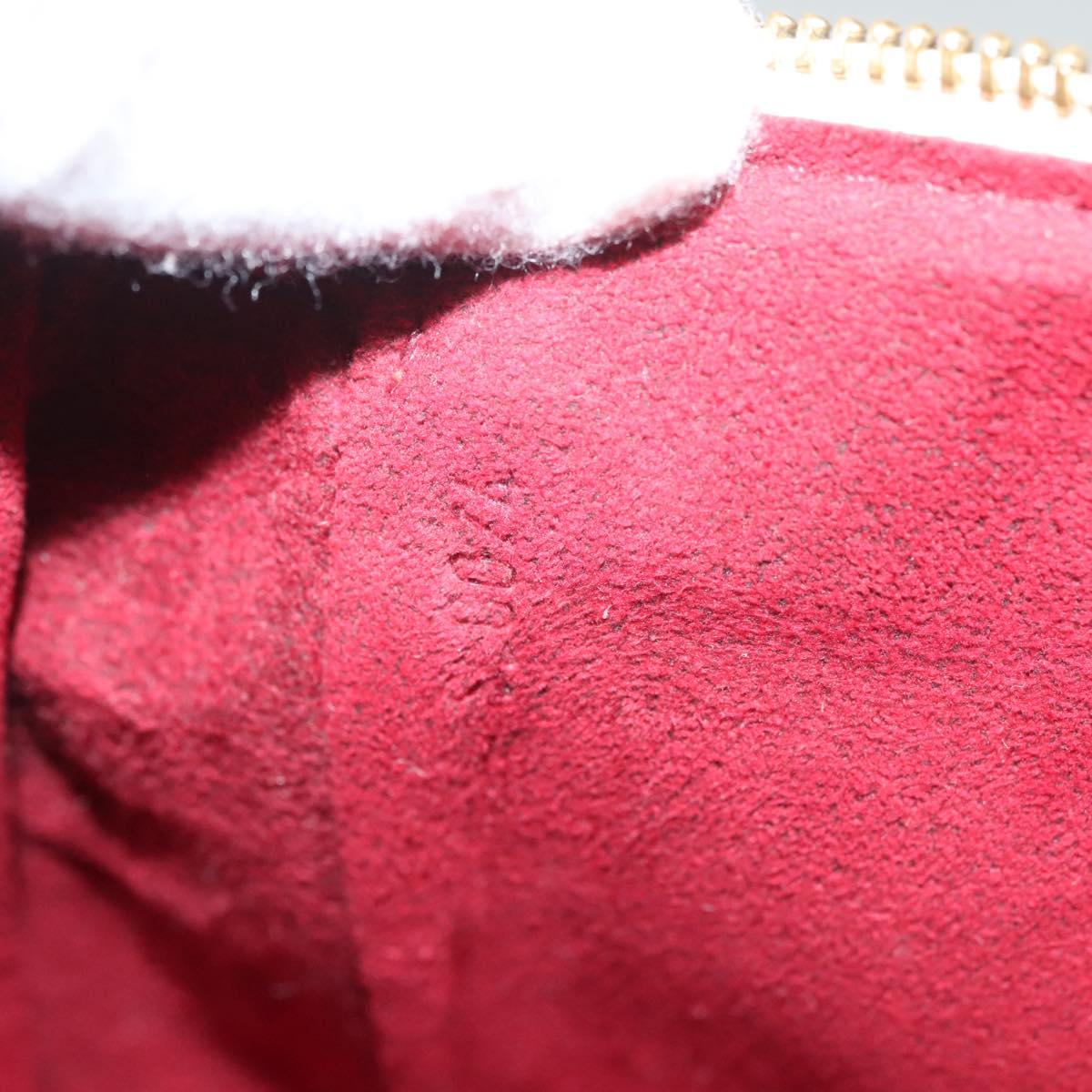 LOUIS VUITTON Multicolor Pochette Accessoires Pouch White M92649 LV Auth 127669V