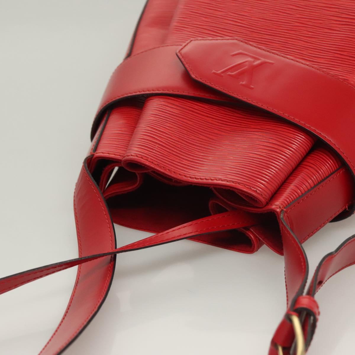 LOUIS VUITTON Epi Sac Depaule GM Shoulder Bag Red M80197 LV Auth 127696