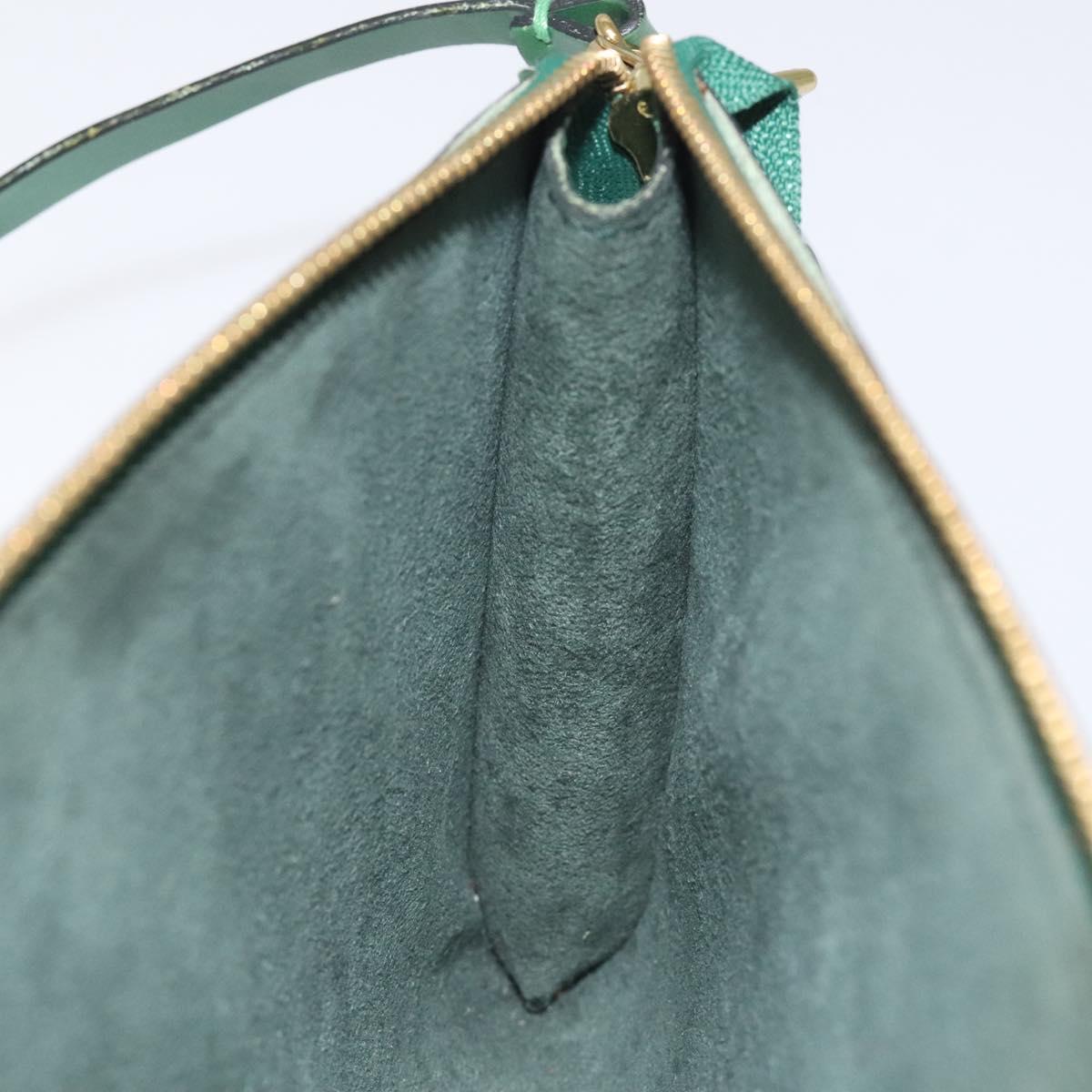 LOUIS VUITTON Epi Pochette Accessoires Pouch Green M52984 LV Auth 127700
