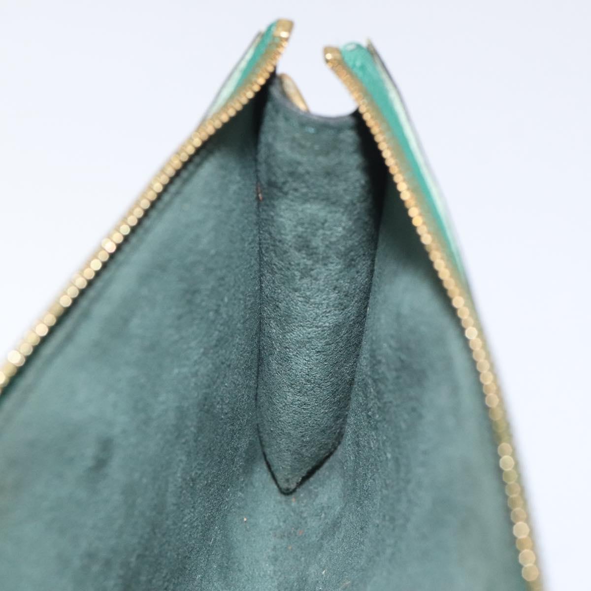 LOUIS VUITTON Epi Pochette Accessoires Pouch Green M52984 LV Auth 127700