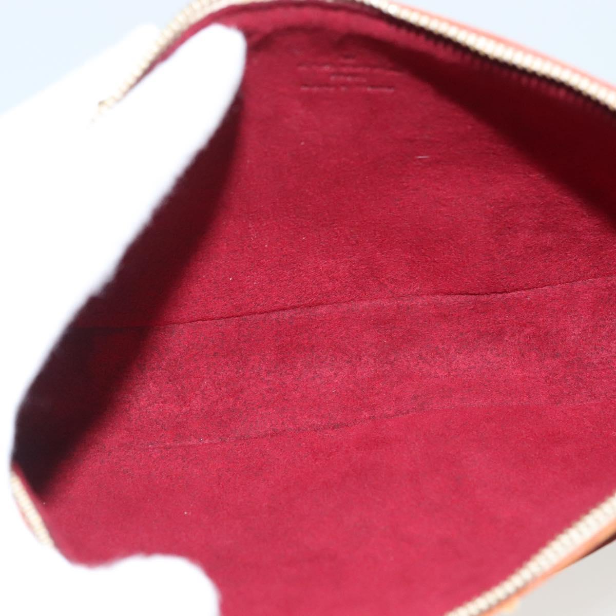 LOUIS VUITTON Multicolor Pochette Accessoires Pouch White M92649 Auth 127704V