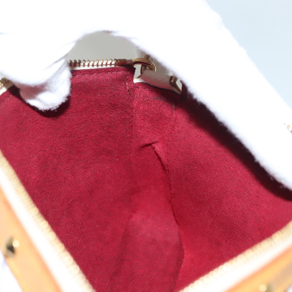 LOUIS VUITTON Multicolor Pochette Accessoires Pouch White M92649 Auth 127704V