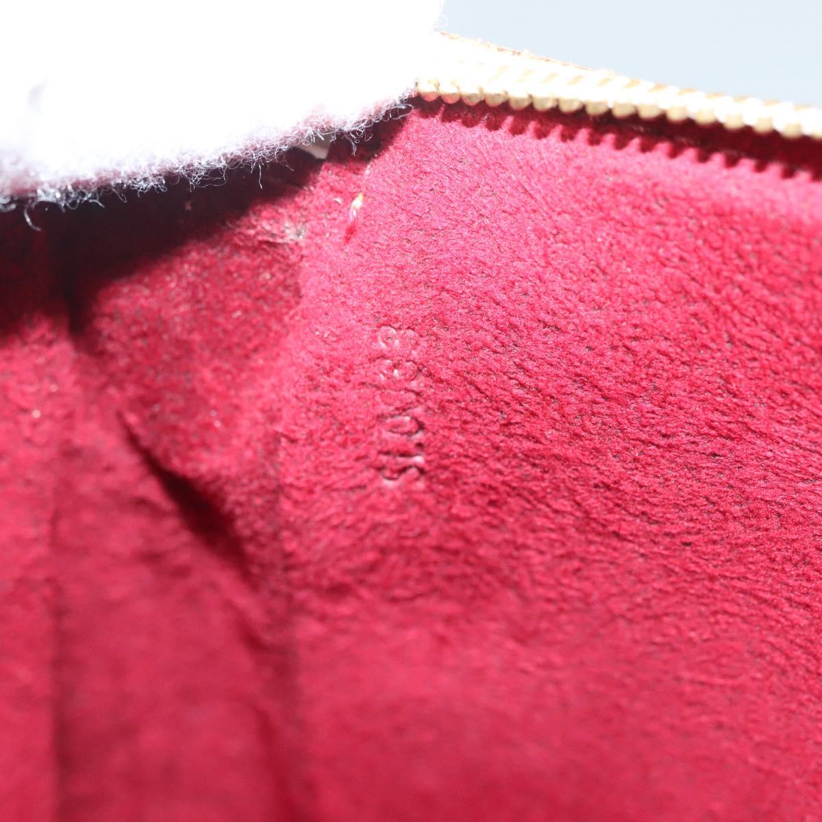 LOUIS VUITTON Multicolor Pochette Accessoires Pouch White M92649 Auth 127704V