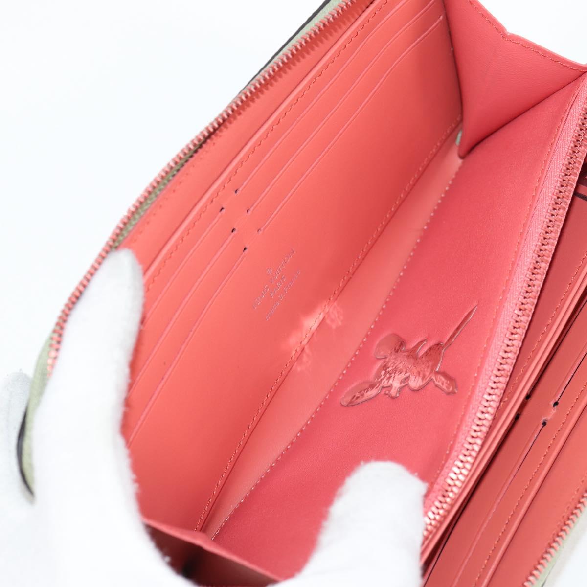 LOUIS VUITTON Masters Collection Da Vinci Zippy Wallet Green M64606 Auth 127707M