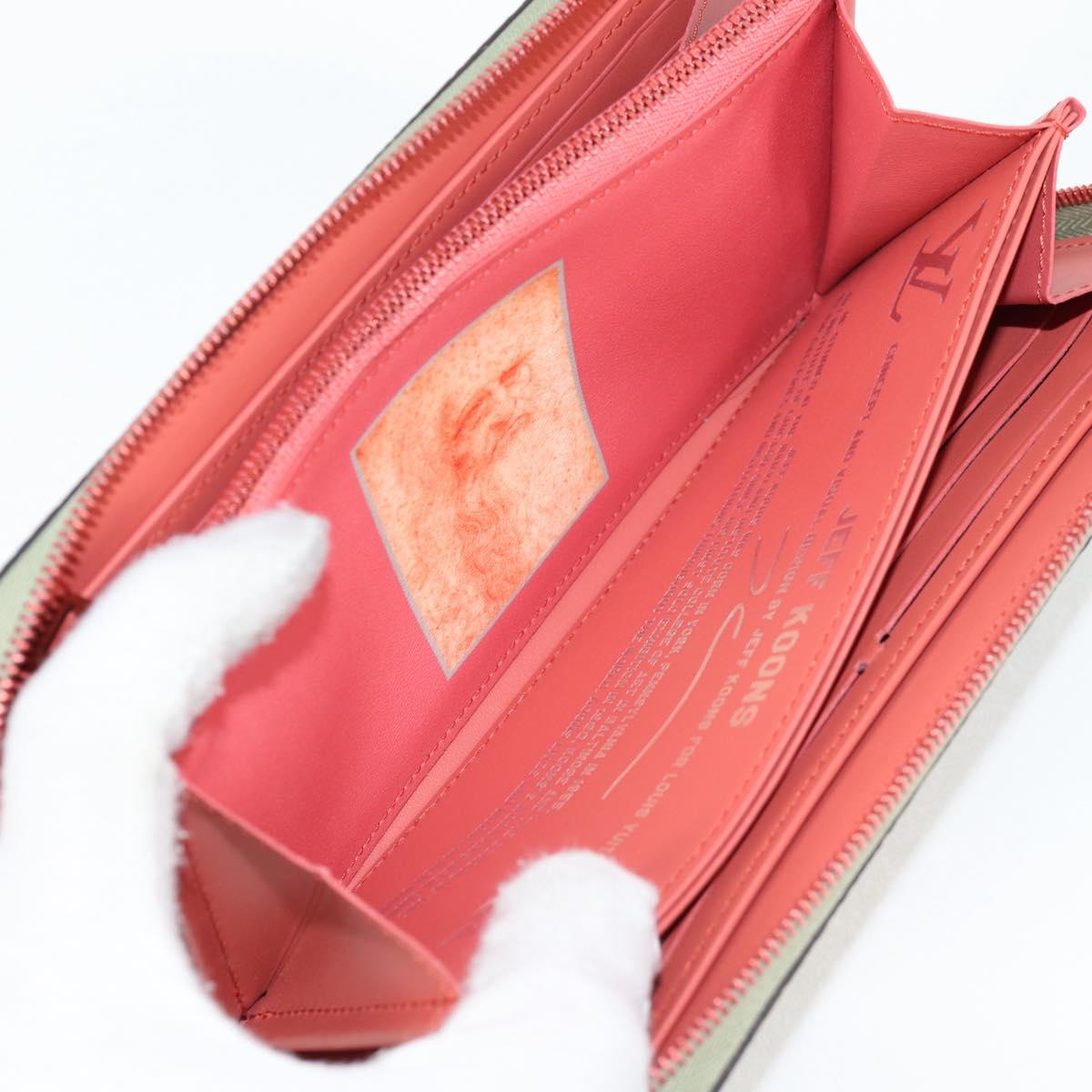 LOUIS VUITTON Masters Collection Da Vinci Zippy Wallet Green M64606 Auth 127707M