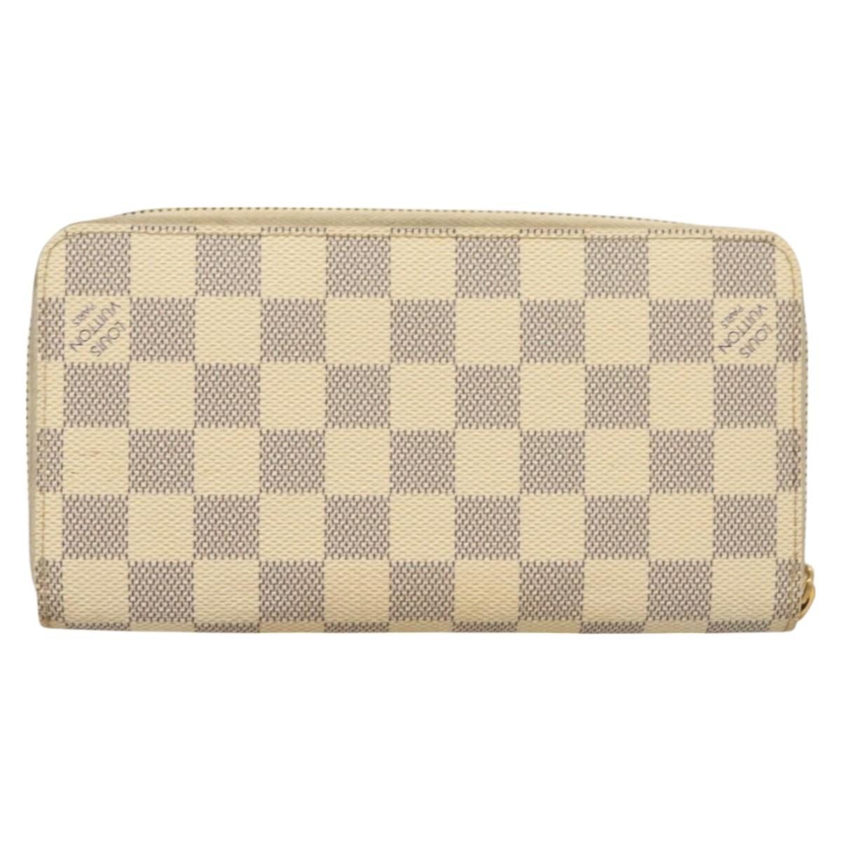 LOUIS VUITTON Damier Azur Illustre Balloon Zippy Wallet N63006 LV Auth 127710