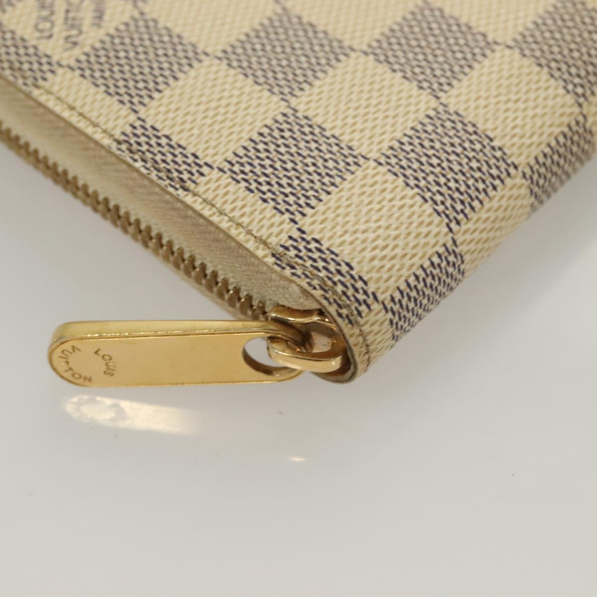LOUIS VUITTON Damier Azur Illustre Balloon Zippy Wallet N63006 LV Auth 127710