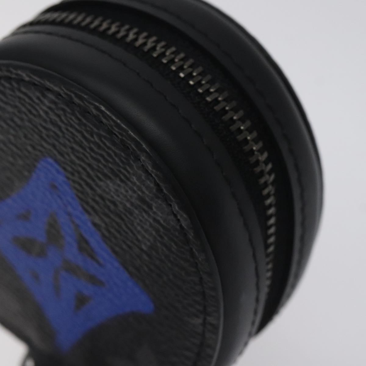 LOUIS VUITTON Monogram Eclipse Etui earphones Accessory Case GI0844 Auth 127716