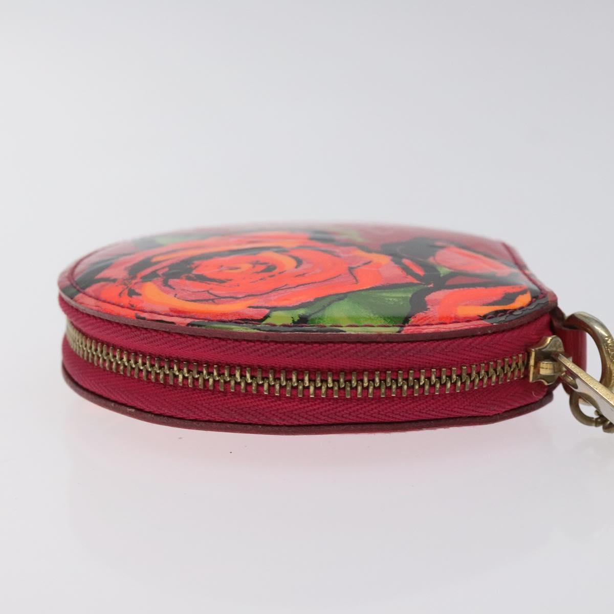 LOUIS VUITTON Vernis Rose Porte Monnaie Chapeau Coin Purse M93690 Auth 127718