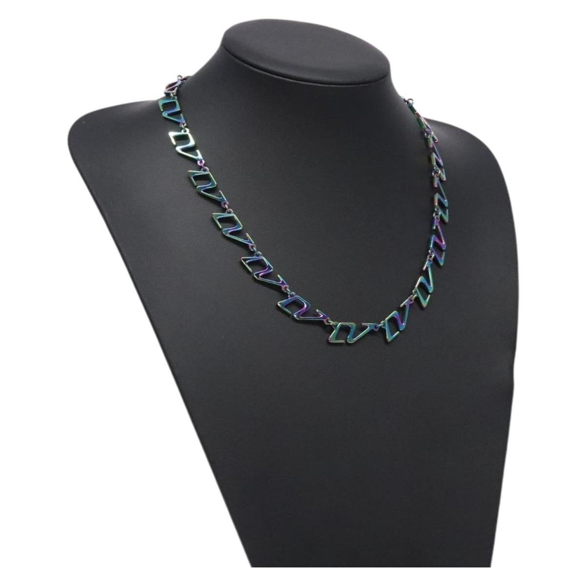 LOUIS VUITTON Collier LV Links Necklace metal Green M68909 LV Auth 127721M