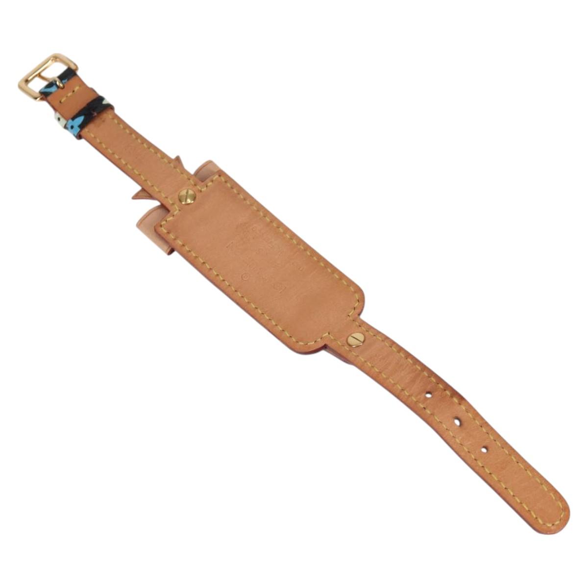 LOUIS VUITTON Monogram Multicolor Porto Address Bracelet M92599 LV Auth 127725V
