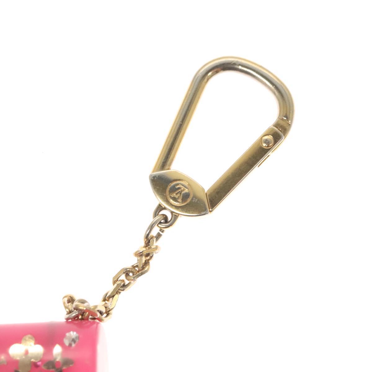 LOUIS VUITTON Porte Cles Speedy Unclusion Charm metal Pink M65024 LV Auth 127733